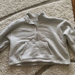 set active cropped half zip / L